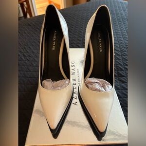 Azalea Wang Black and Cream Heels